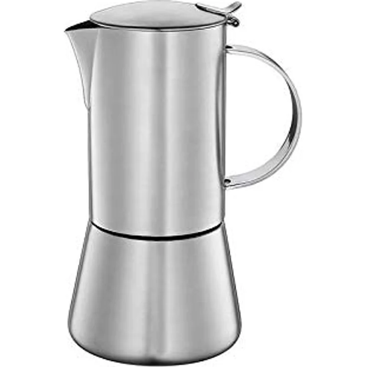 Cilio Aida CI-342918, Espressokocher aus Edelstahl für 4-6 Tassen, Silber – Bild 2
