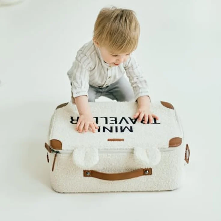 CHILDHOME Kinderkoffer, Nylonreisekoffer in Blau, 40 x 30 x 15 cm – Bild 5