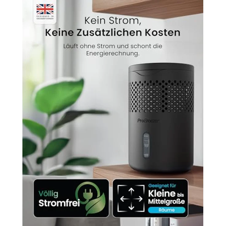 Pro Breeze Osmo Luftentfeuchter, Geräuschloser & Nachfüllbarer Raumentfeuchter, Mini ohne Strom, 700g Tablette (bis zu 100 Tage), Kompakt & Stilvoll in 4 Farben erhältlich – Bild 3