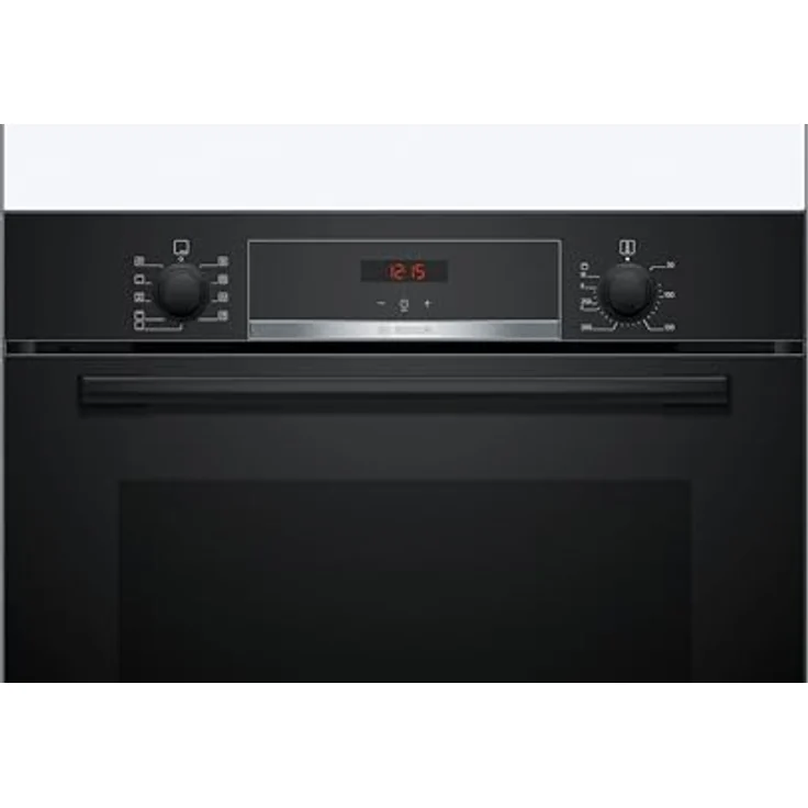 Bosch HBA514BB3, Serie 4, Einbau-Backofen 60 x 60 cm, LED-Display-Steuerung, Hydrolytische Reinigungshilfe, 3D-Heißluft, Schnellaufheizung, Schwarz – Bild 3