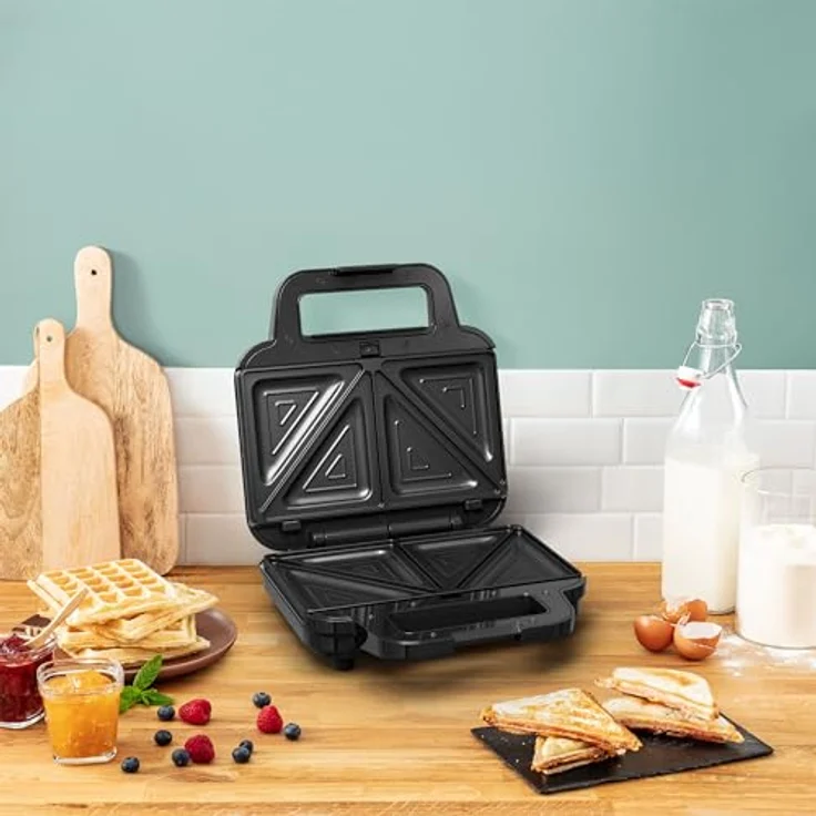 Tefal Sandwichmaker SW383D Ultracompact 3-in-1 Sandwich-Waffel-Panini Kombigerät, 700 W - Ideal für leckere Snacks, sicher und einfach zu bedienen - Preisvergleich – Bild 5
