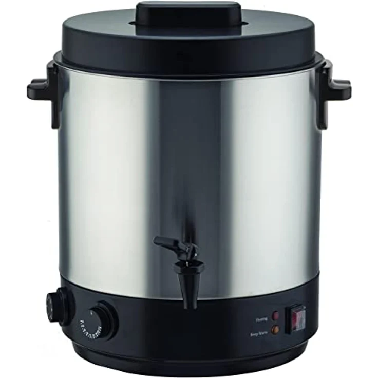 Kitchen Move Elektrischer Sterilisator Edelstahl 31 Liter 2100 W SEQUOIA mit Wasserhahn einstellbare Temperatur und Timer – Bild 2