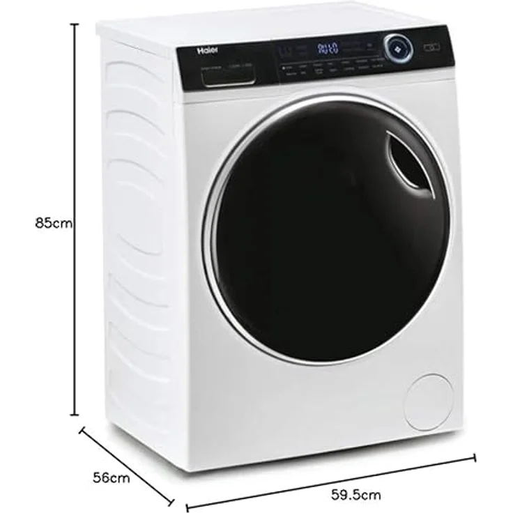 Haier HWD80-B14979 Waschtrockner Freistehend Frontlader, 5 kg Kapazität, 1400 RPM, Energieeffizienzklasse A, Weiß – Bild 10