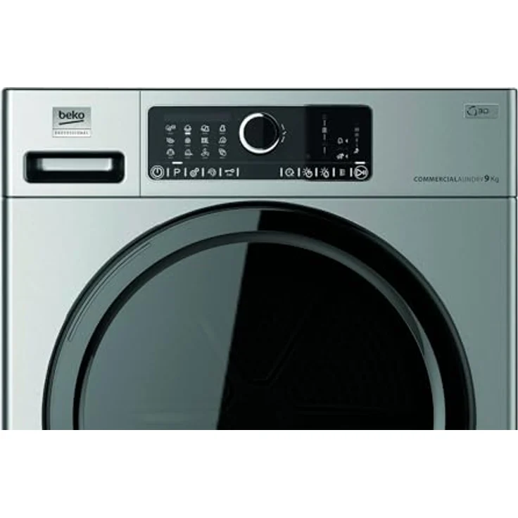 Beko Professional AWZ 9HPS/PRO BP Wärmepumpentrockner, Silberfarben, 9 kg Kapazität, Edelstahltrommel, geräuscharm mit 64 dBA – Bild 2