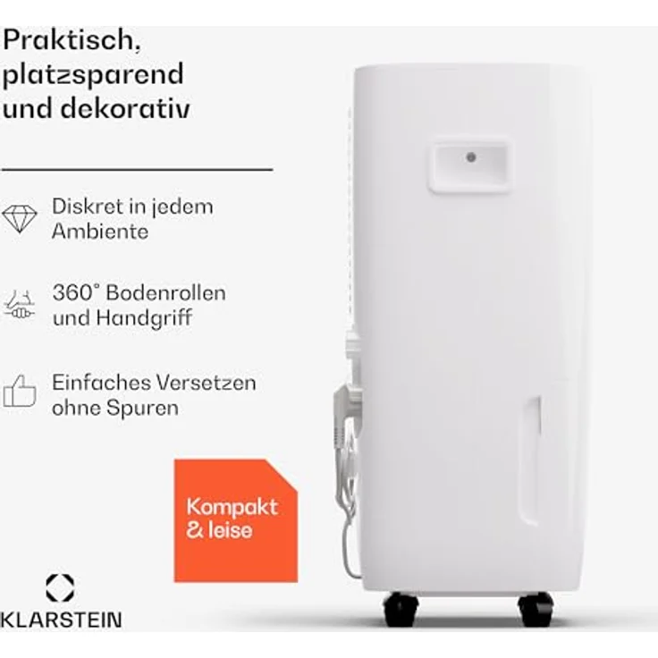 Klarstein Luftentfeuchter Elektrisch bis 65m2, Smart Luftentfeuchter mit WLAN IoT App, 60 L Kapazität – Bild 2