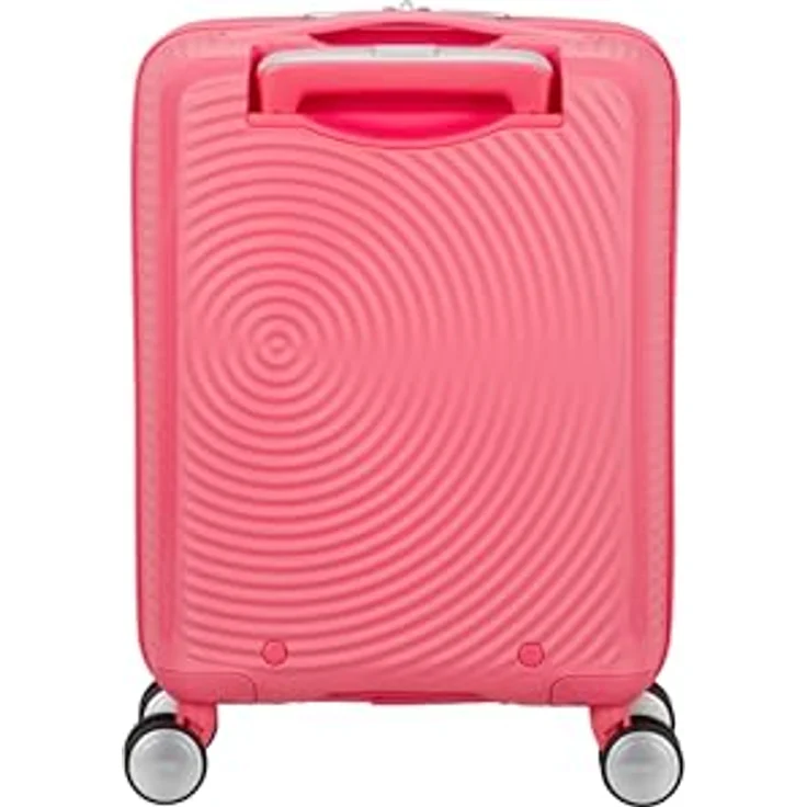 American Tourister Soundbox Mini - Spinner XS, Kindergepäck, 47 cm, 22 L, Rosa (Sun Kissed Coral), Robustes Polypropylen, Personalisierungs-Stickerbogen, 100 % recyceltes Rpet-Futter – Bild 4