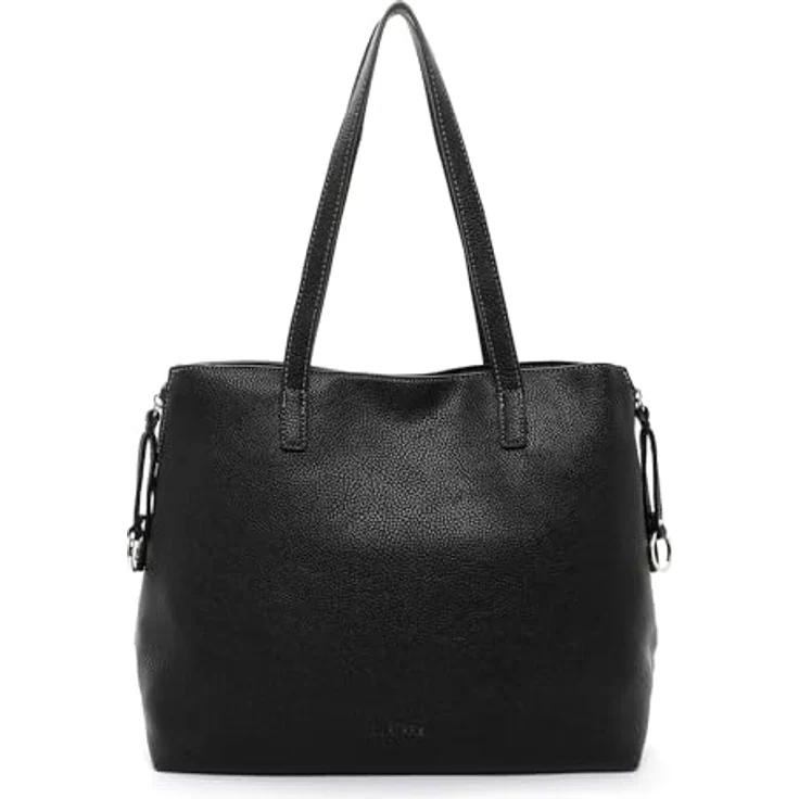 SURI FREY Shopper SFY Debby, uni Design in Weiß mit Druckknopf und Reißverschlussfächern, vegan – Bild 1