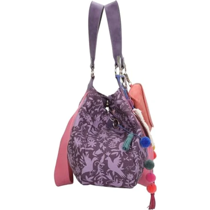 Fritzi aus Preußen Fritzi x Frida Kahlo Izzy Medium Shopper Tasche, 42 cm, mehrfarbig, 100% Polyester, nature folk – Bild 3