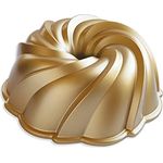 Nordic Ware Aluguss Backform Swirl Ø 26 x 10 cm, Extra-Qualität, Made in USA