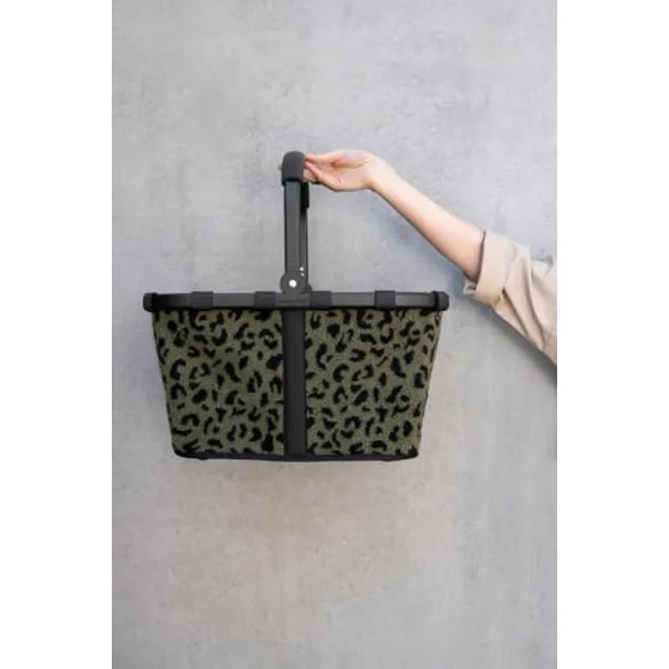 reisenthel Carrybag Shopper Tasche, Einkaufshilfe mit stabilem Aluminiumrahmen, 48 cm, 22 l, Grün – Bild 8