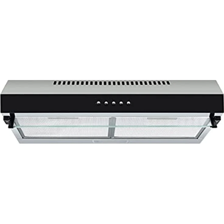 Respekta Dunstabzugshaube unterbau / Unterbau-Dunstabzugshaube 60 cm / Metallgehäuse mit Glasfront in Schwarz / Abluft - und Umluftfunktion / CH16060SGB / B / 60 – 68 dB – Bild 2
