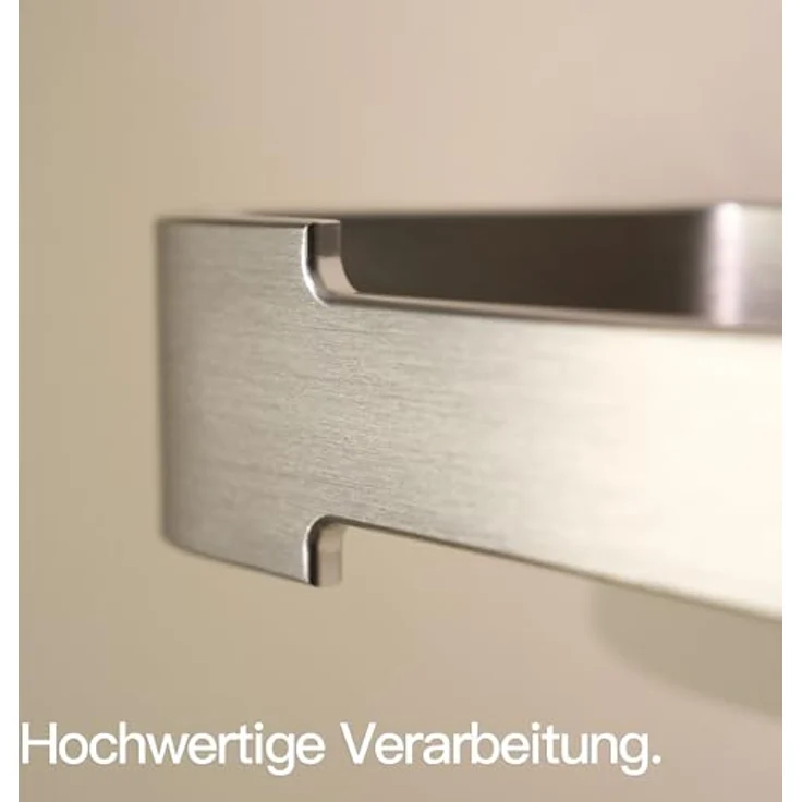 Designfabrik Hamburg Küchenrollenhalter DFHH KRH, Aluminium Vollmaterial, ohne Bohren, abrutschsicher, schwarz – Bild 5