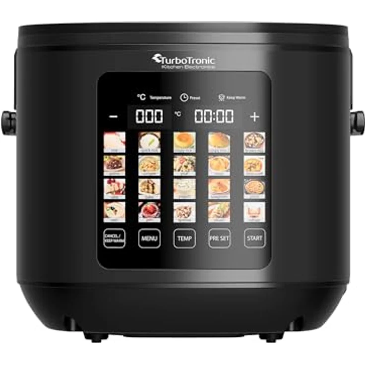 TurboTronic by Z-Line TT-DMC23 Multikocher, 860 W, 20in1, 5 l Kapazität, kratzfeste Keramikbeschichtung, Touch-LED-Display – Bild 5