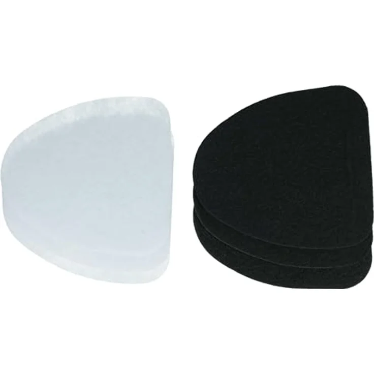 vhbw 18-tlg. Filter-Set für DeLonghi 5525112800, 6x Papierfilter, 6x Aktivkohlefilter, 6x Fettfilter, robustes Zubehör in schwarz und weiß – Bild 3