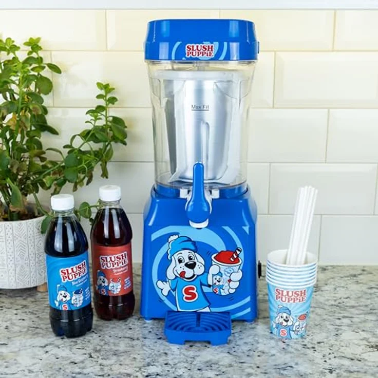 Fizz Creations Slush Puppie Slushi Maschine – Tragbarer Slush Ice Maker, 1 Liter Eiskalter Spaß mit Stil, Rot – Bild 5