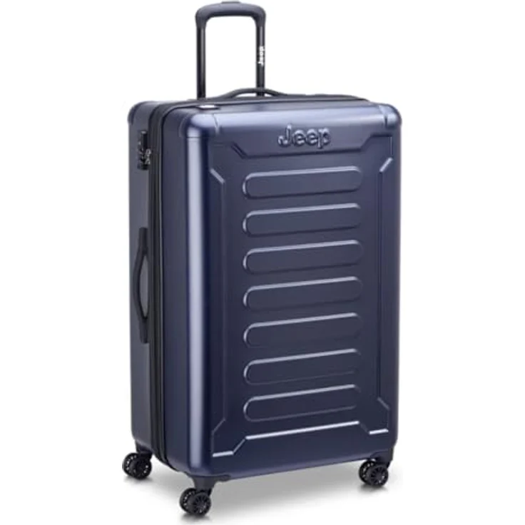 DELSEY JH004C Hartschalenkoffer, 75 cm, 100 l, navy, mit TSA-Schloss und Trolley-System – Bild 2