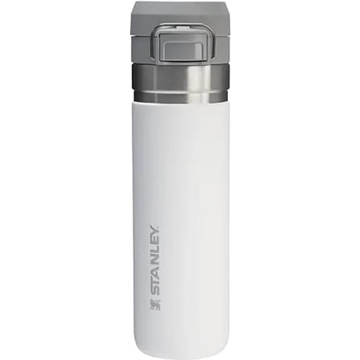 Stanley Quick Flip Trinkflasche Edelstahl 24OZ, Kälteisoliert für 7+ Stunden, BPA-frei, auslaufsicher, spülmaschinenfest, Frost – Bild 1