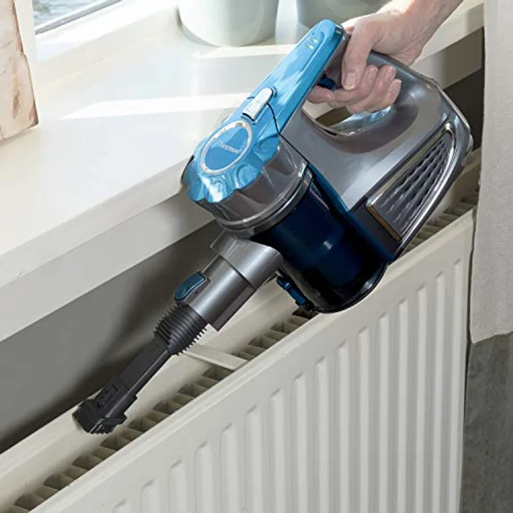 Bestron Kabelloser Handstaubsauger mit Stab, Beutellos, Kapazität: 0,6 l, 120 Watt, Blau-Grau – Bild 11