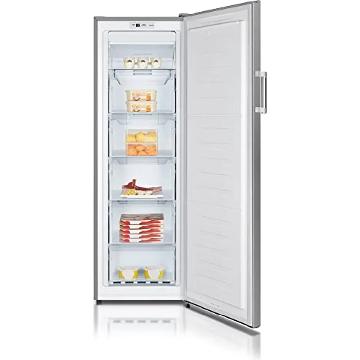 HEINRICHS Gefrierschrank, Freezer, No-Frost Schutz, 5x Gefrierschublade +1x Gefrierfach, LED-Display,Airflow, wechselbarer Türanschlag, Alarmfunktion, Temperatur:-14°C~-24°C, Heinrich´s (inox) – Bild 2