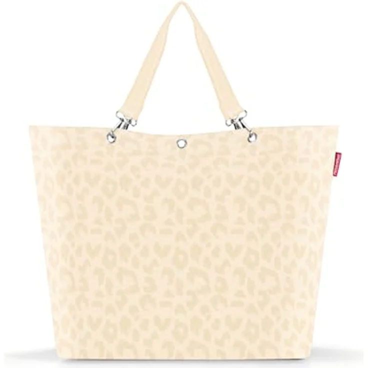reisenthel shopper XL leo vanilla, geräumige wasserabweisende Shopping Bag mit 35l Volumen, Reißverschluss und Innentaschen – Bild 1