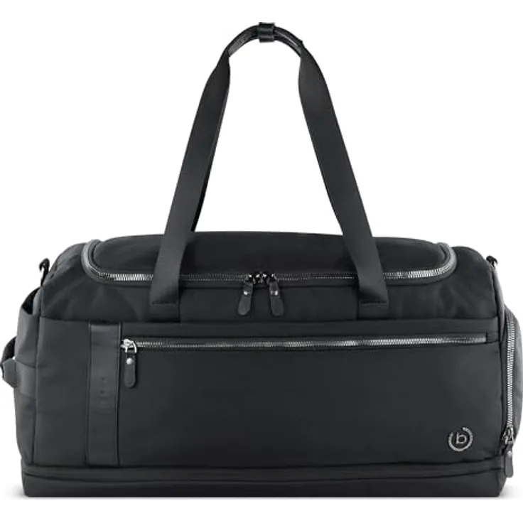 bugatti Nero Weekender Reisetasche, 58 cm, schwarz, 100% Polyester, ideal für Reisen und Sport