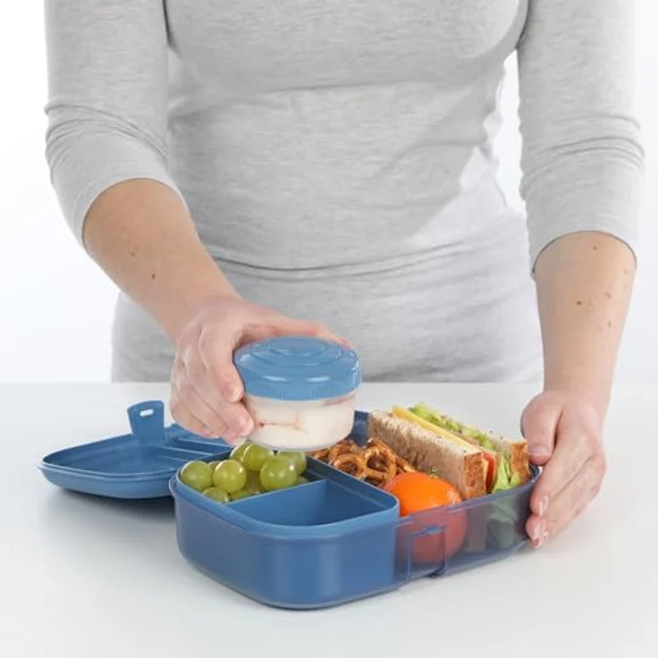 sistema Lunchbox RIBBON - Nachhaltige Lunchbox aus recyceltem Kunststoff, Farbwahl – Bild 3