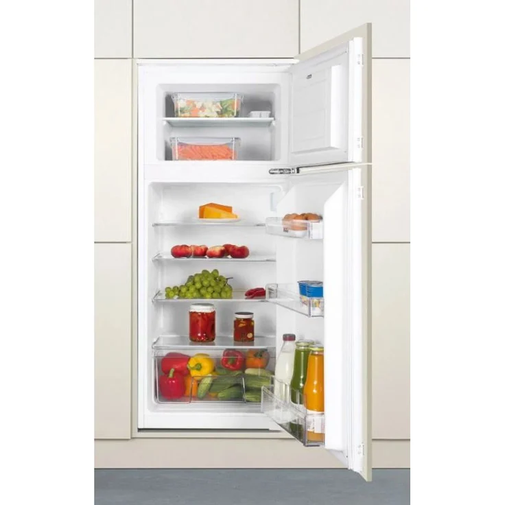 Amica EDTS 372 911 Einbau-Kühl-Gefrierkombination, 135 l Kühlvolumen, 35 l Gefriervolumen, Schlepptür-Technik, 37 dB Geräuschpegel