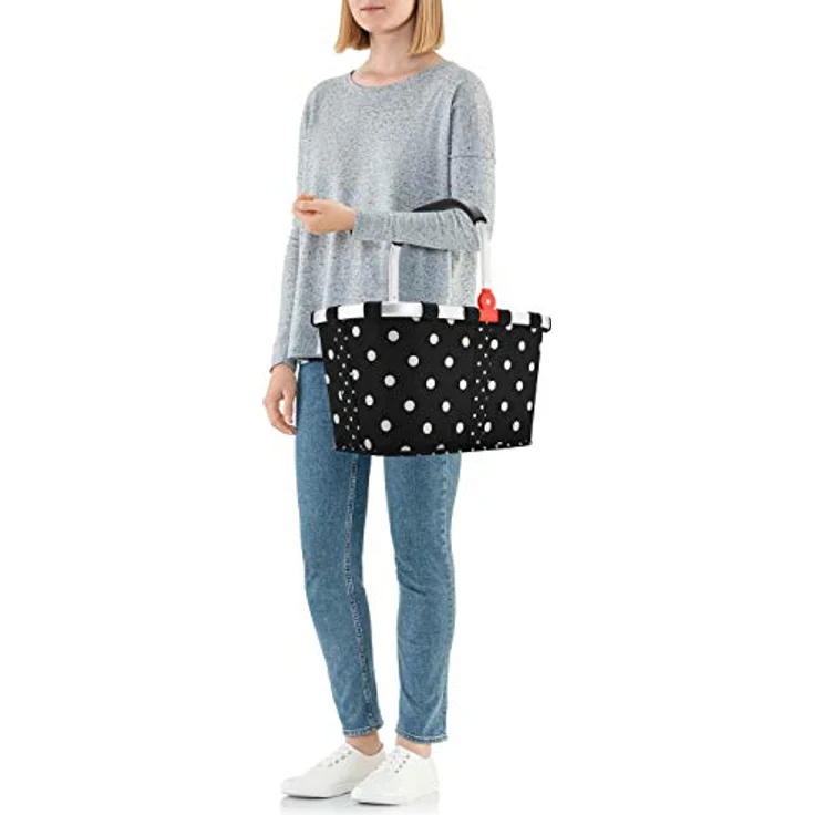 reisenthel carrybag Mixed Dots, stabiler Einkaufskorb mit 22 l Volumen, wasserabweisendem Design und praktischer Innentasche – Bild 4