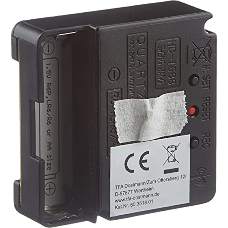 TFA Dostmann Uhr TFA Dostmann 60.3518.01 Funk Uhrwerk Zeigerwellen-Länge=17 mm – Bild 4