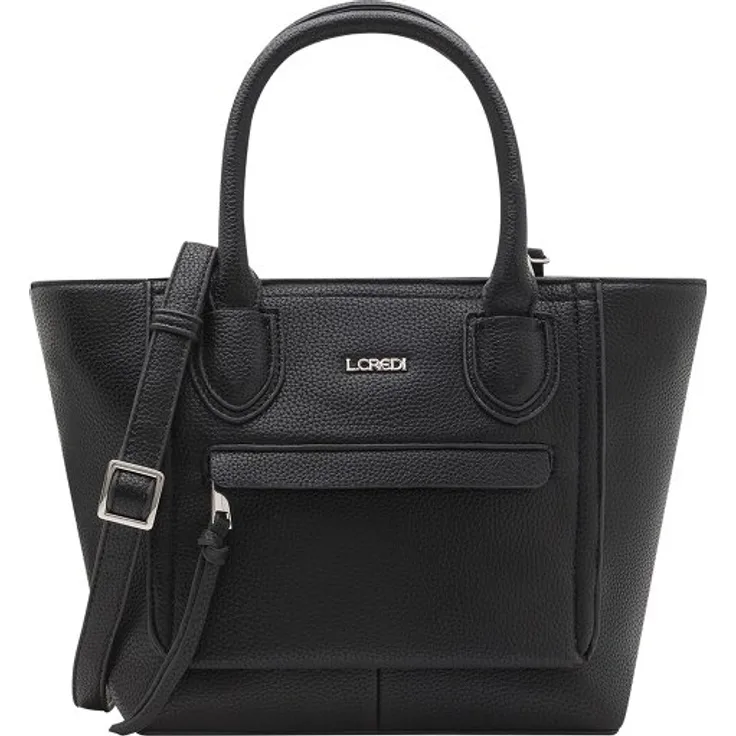 L.Credi Ophelia Schultertasche, 32 cm, schwarz, 100% Polyurethan