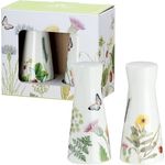 GILDE Salz- und Pfefferstreuer Wild Flowers, mehrfarbiges Porzellan-Set, Höhe 8,7 cm