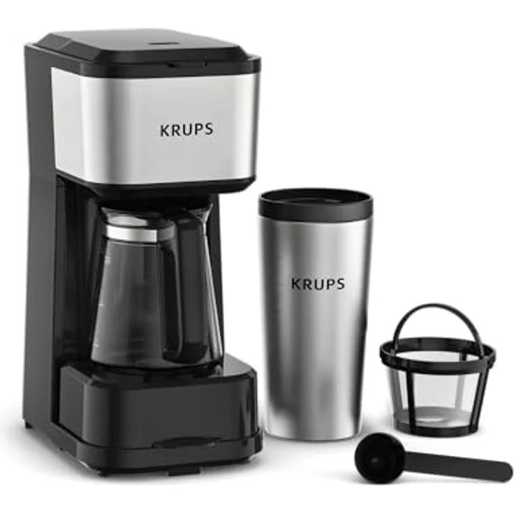 Krups KOFFIEZET KM207D10, Filterkaffeemaschine, Schwarz – Bild 1