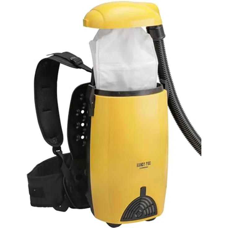 MELISSA, 16420275 Rückenstaubsauger,Rucksack Staubsauger Rücken-Sauger-Wandsauger 899 Watt,mit Blas-Funktion, Gelb Schwarz, 25, 5 x 49 x 32 cm, W – Bild 5