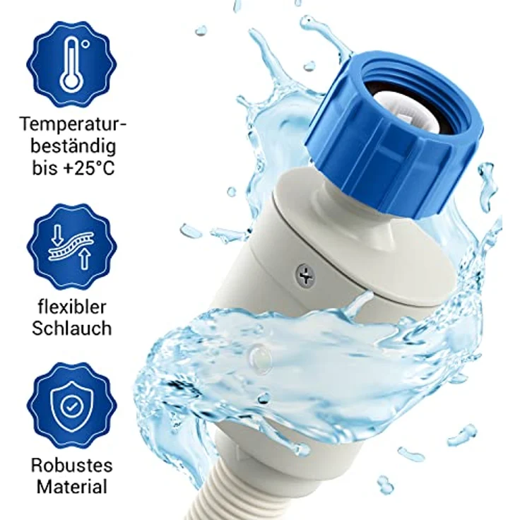 VIOKS Aquastop Schlauch 3/4 Zoll, 3 m Zulaufschlauch für Waschmaschine und Spülmaschine, temperaturbeständig bis 25 °C – Bild 5