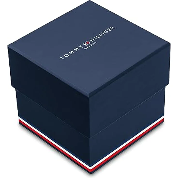 Tommy Hilfiger 1792258 Chronograph Quarz Uhr, schwarzes Edelstahlgehäuse, schwarzes Lederarmband, 5 ATM wasserdicht – Bild 4