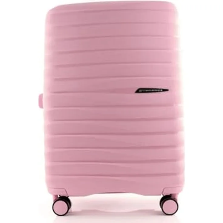 Picard Hartschalen-Trolley Vienna, 4 Rollen, Polypropylen mit Dehnfalte und integriertem TSA-Schloss, schwarz