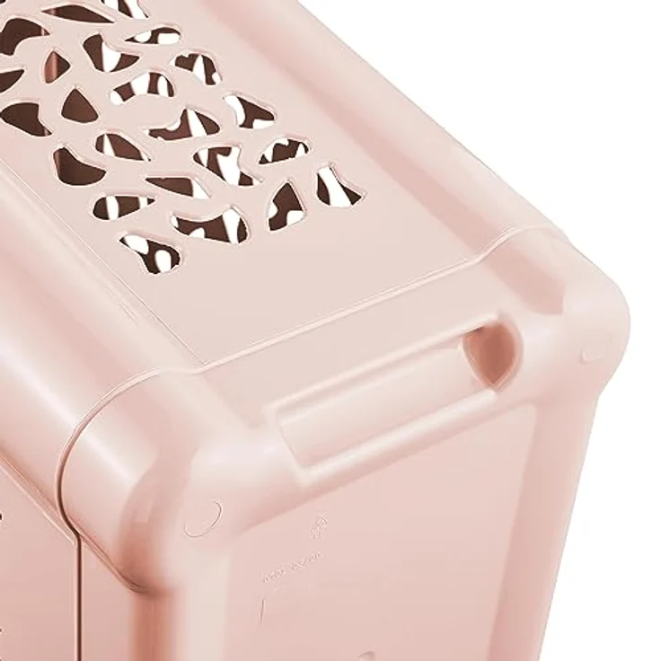 keeeper Wäschebox mit Einwurfschlitz und aufklappbarem Deckel, Luftdurchlässig, 60 l, Per, Nordic Pink – Bild 5