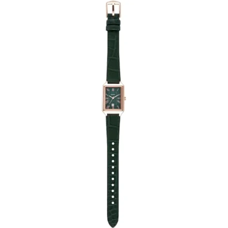 Fossil Quarzuhr Fossil Damen-Uhren Analog Quarz, Edelstahl poliert, Dornschließe, Gehäuselänge: 38 mm, blau – Bild 8