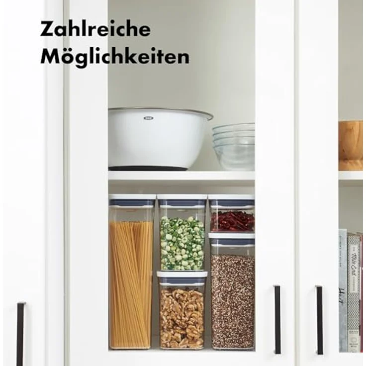 OXO Good Grips POP-Behälter ? luftdichte, stapelbare Aufbewahrung von Lebensmitteln ? 1,8 L für Snacks und mehr – Bild 4