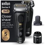 Braun Series 9 Pro+ Elektrorasierer, ProComfort Aufsatz, Reinigungsstation, Wet & Dry, 9590cc, Schwarz
