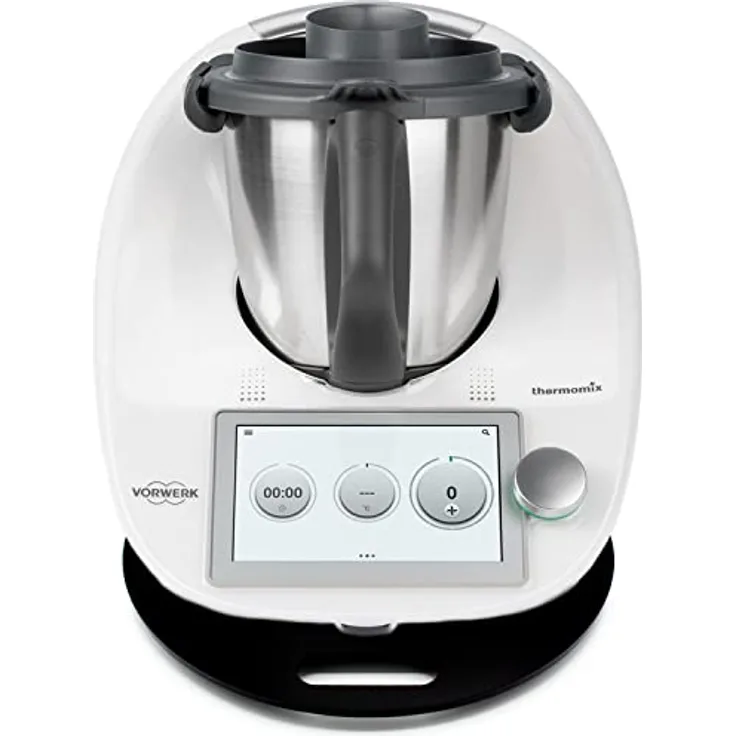 Acryl Gleitbrett | schwarz glänzend | 36x28cm für Thermomix TM5 TM6 TM31 und viele Küchengeräte | Griff und hochwertige Teflongleiter für müheloses Verschieben sowie Gummifüße für festen Stand