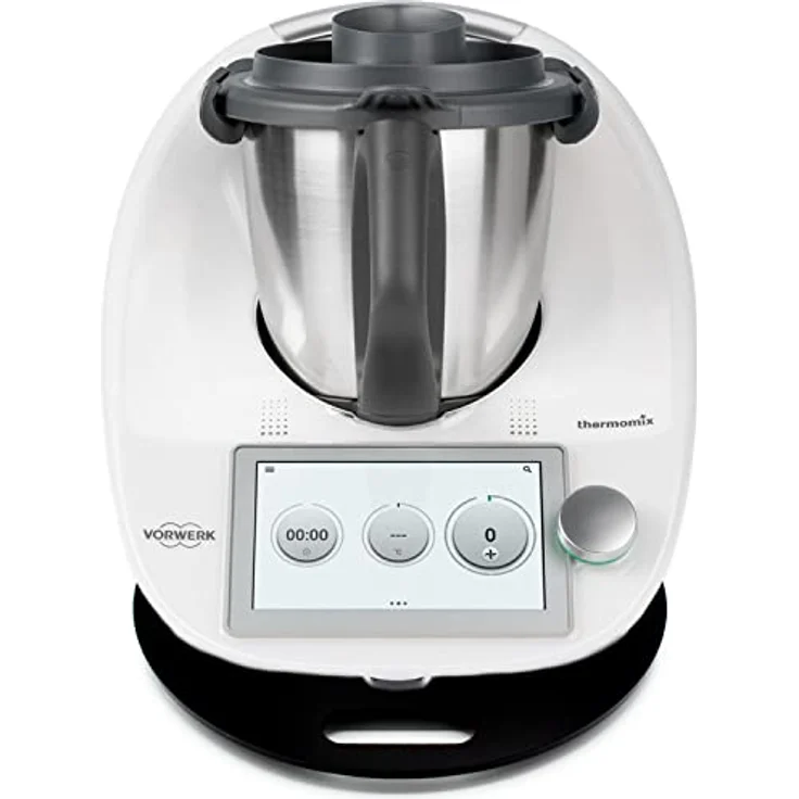 Acryl Gleitbrett | schwarz glänzend | 36x28cm für Thermomix TM5 TM6 TM31 und viele Küchengeräte | Griff und hochwertige Teflongleiter für müheloses Verschieben sowie Gummifüße für festen Stand – Bild 1