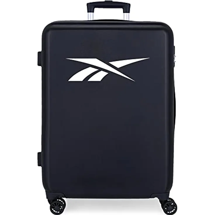 Reebok Portland Medium Koffer Blau 48x68x26 cm Starres ABS Seitliches Zahlenschloss 70L 3 kg 4 Doppelräder