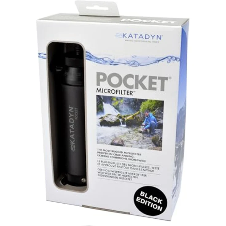 Katadyn Pocket Filter Black Edition, Keramik-Wasserfilter mit 0,2 Mikron Porengröße, für Outdoor-Reisen und Expeditionen, langlebig und mehrfach reinigbar – Bild 8
