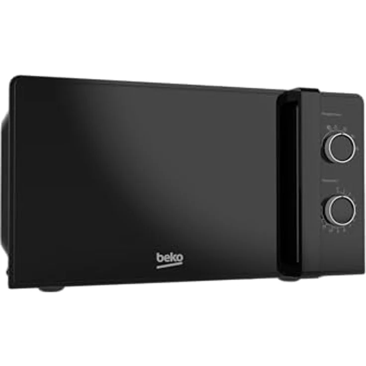 Beko MOC20100BFB Mikrowelle, Standgerät, 20 L Garraum, 700 W, Auftauen, Drehregler, schwarz – Bild 3