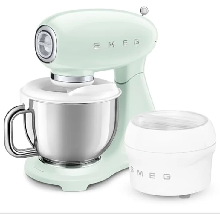 Smeg SMF05PGEU, 4,8-Liter-Multifunktions-Standmixer mit 1000 W, pastellgrün, Planetenrührbewegung, 10 Geschwindigkeitsstufen – Bild 8
