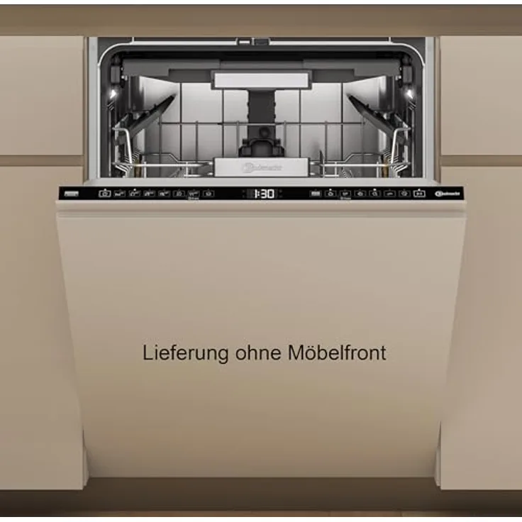 Bauknecht BD7I HF60 TUC Vollintegrierbarer Geschirrspüler/60 cm/15 Maßgedecke/PowerClean Pro-Effektive Hochdruckdüsen/Natural Dry-Automatische Türoffnung-Bessere Trocknung/MaxiSpace-Mehr Innenraum - Weiß