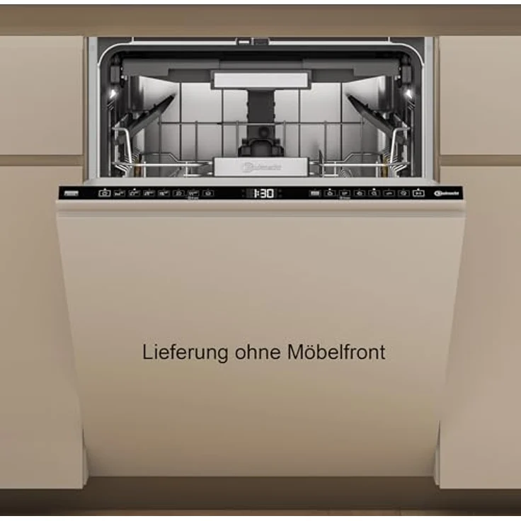 Bauknecht BD7I HF60 TUC Vollintegrierbarer Geschirrspüler/60 cm/15 Maßgedecke/PowerClean Pro-Effektive Hochdruckdüsen/Natural Dry-Automatische Türoffnung-Bessere Trocknung/MaxiSpace-Mehr Innenraum - Weiß – Bild 1