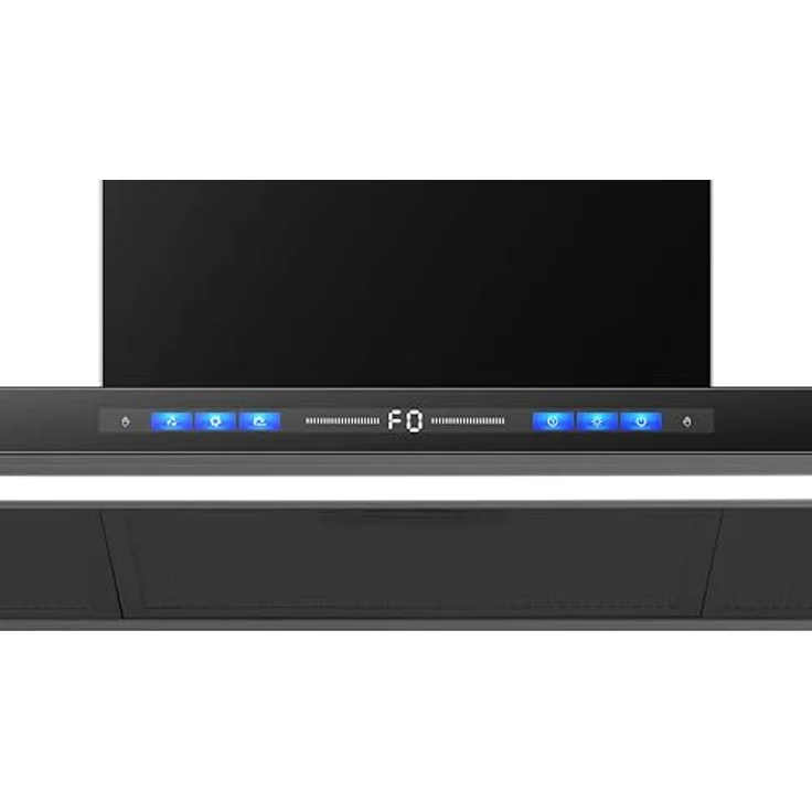 Wolkenstein Dunstabzugshaube WT3-90-A++BR | Touch Control | 90 cm | nur 66 dB | schwarz – Bild 3