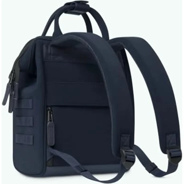 CABAIA Tagesrucksack Adventurer S Nubuck (3-tlg), Cityrucksack aus hochwertigem Kunstleder, 100% vegan, 12 Liter Volumen, wasserabweisend, YKK Reißverschlüsse, gepolstertes Laptopfach bis 10,5", Flaschenhalterung, verstecktes Rückenfach, in stylischem Lederlook – Bild 6